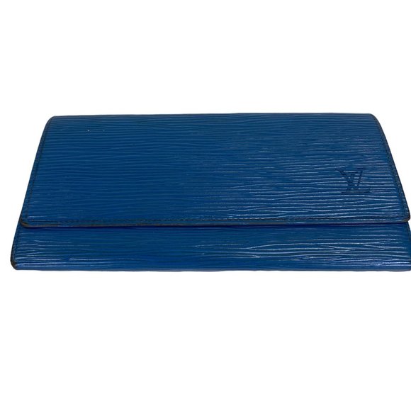 Authentic Louis Vuitton Wallet Long Epi Porte Yen Cartes Credit Bifold LV Vintag - Picture 3 of 12